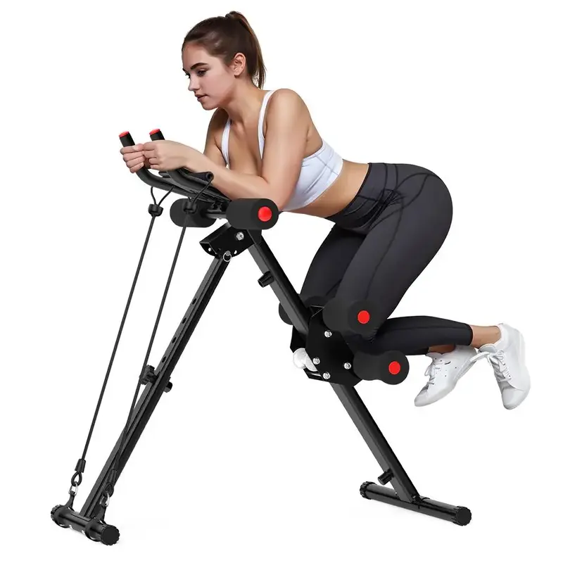 Relifesports Ab Machine, ab Workout Equipment for Home Gym, Height Adjustable ab Trainer, Foldable Fitness Equipment with LCD...