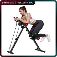 Relifesports Ab Machine, ab Workout Equipment for Home Gym, Height Adjustable ab Trainer, Foldable Fitness Equipment with LCD...