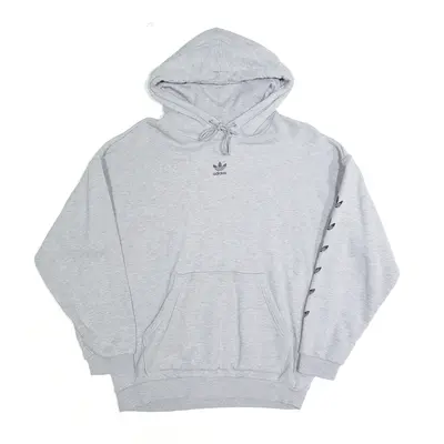 ADIDAS Grey Pullover Hoodie Womens XS