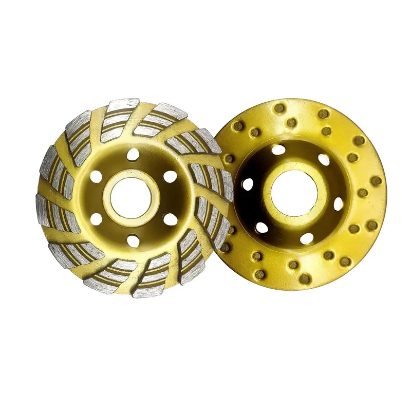 4 Inch Diamonds Grinding Cup Wheel, Concrete Stone Masonry Polishing, Heavy Duty Concrete Stone Masonry Polishing, Power Tool...