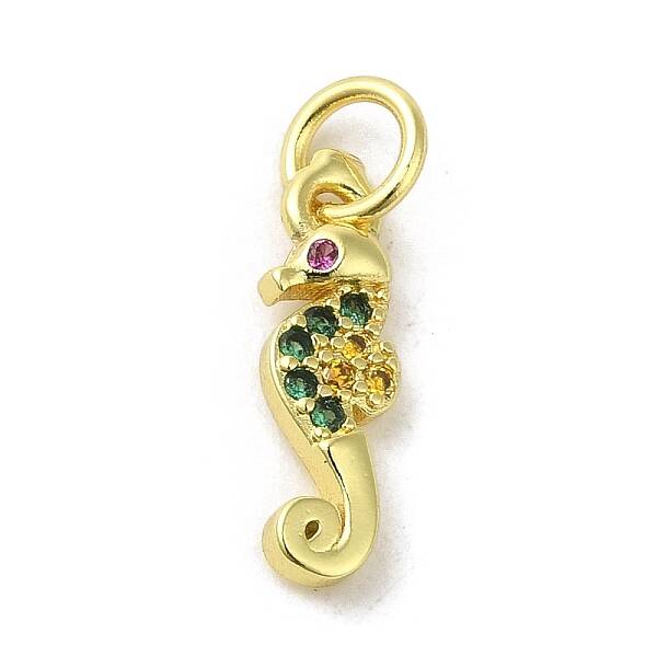 Real 18K Gold Plated Brass Pave Cubic Zirconia Pendants