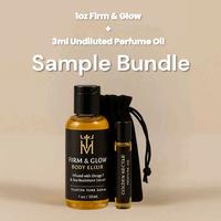 2 Piece Sample Set Firm & Glow 1oz 3ml UndilutedPerfume oils Oils – Undiluted Luxury Perfume Oil, Rich & Long-Lasting Unise...