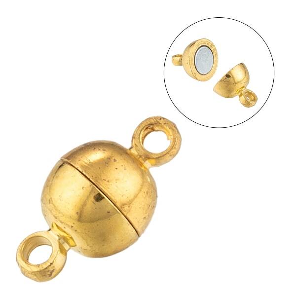 Brass Magnetic Clasps with Loops