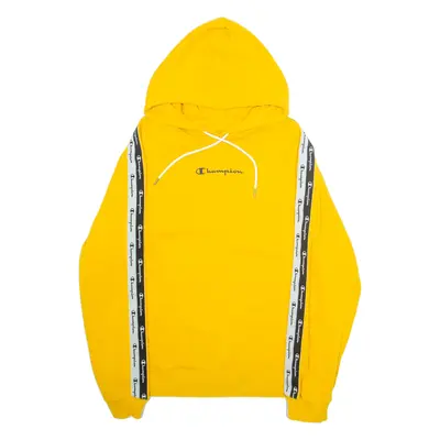CHAMPION Mens Yellow Hoodie 2XL
