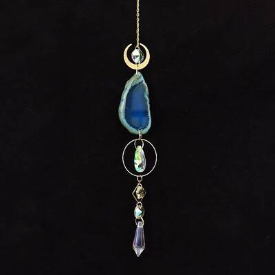 Natural Agate Piece Hanging Ornaments