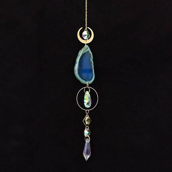 Natural Agate Piece Hanging Ornaments