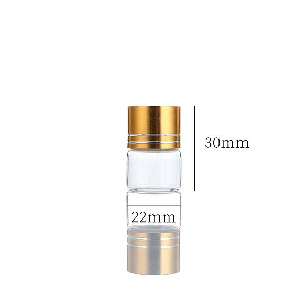 Clear Glass Bottles Bead Containers