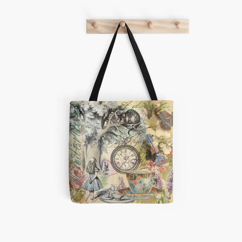 Cheshire Cat Alice In Wonderland Tote Bag