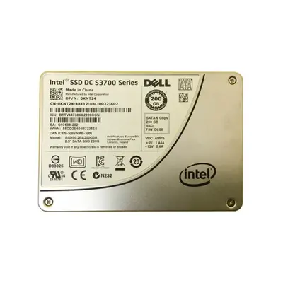 Dell KNT24 | 200GB Multi-Level Cell SATA 6Gb/s Hot-Pluggable 2.5-Inch Solid State Drive for PowerEdge Servers