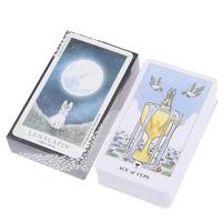 Moon Rabbit Tarot Card Deck (84pcs/set), Portable Size Fortune Telling Game Card, Educational Multiplayer Game Card, Birthday...
