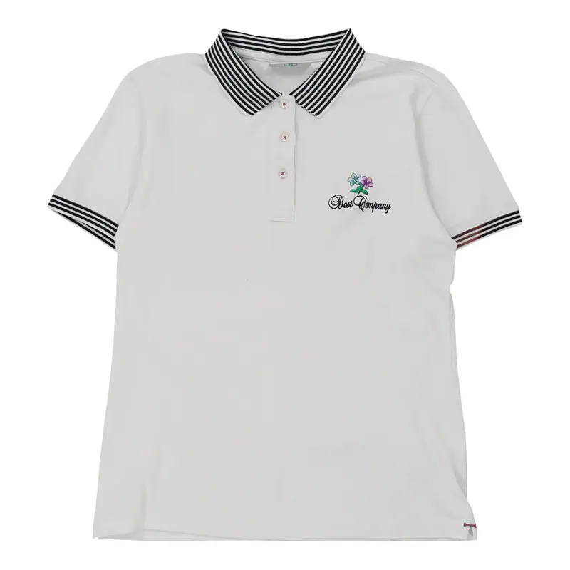 Best Company Polo Shirt - XL White Cotton | Size: x-large