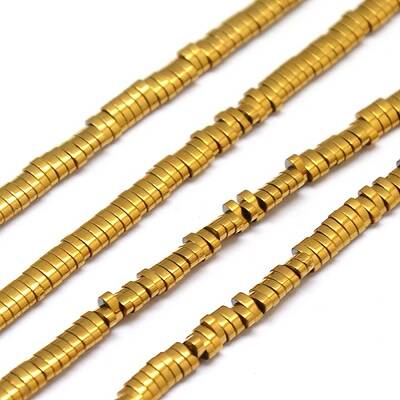 Electroplate Non-magnetic Synthetic Hematite Beads Strands