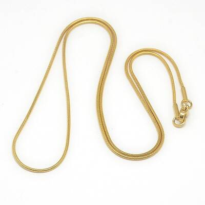 Trendy Unisex 201 Stainless Steel Snake Chain Necklaces