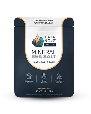 Baja Gold Signature Mineral Sea Salt - Natural Grain Crystals - The Only Authentic Baja Gold | Unrefined Baja Salt for Cookin...