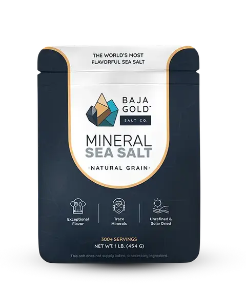 Baja Gold Signature Mineral Sea Salt - Natural Grain Crystals - The Only Authentic Baja Gold | Unrefined Baja Salt for Cookin...