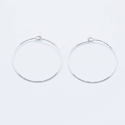 Long-Lasting Plated Brass Hoop Earrings Findings