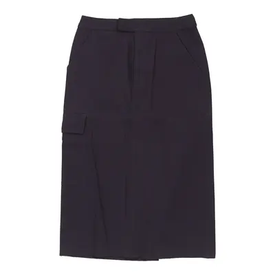 Moschino Jeans Midi Pencil Skirt - 28W UK 8 Purple Nylon Blend | Size: UK 8