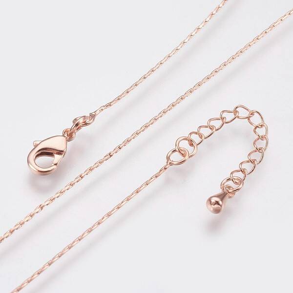 Long-Lasting Plated Brass Boston Link Chain Necklaces