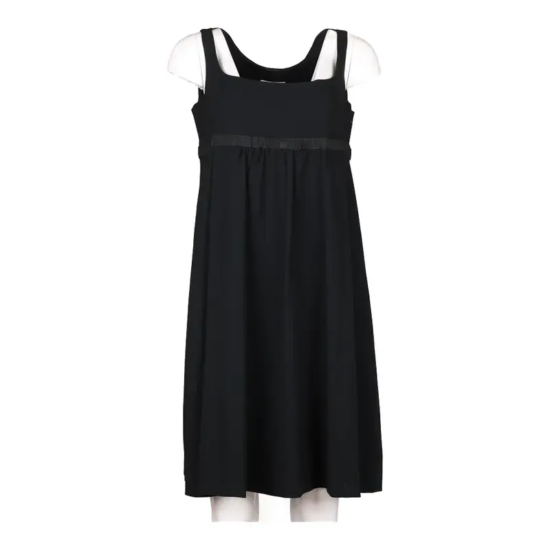 Moschino Midi Dress - 2XL Black Viscose Blend