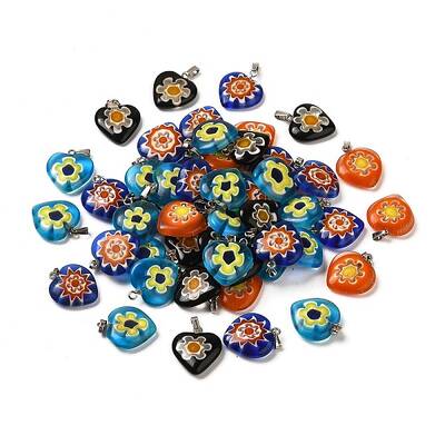 Handmade Millefiori Glass Pendants