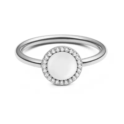 Daniel wellington Original ring with mother of pearl and crystals Audrey DW0040127 - Circuit: 56 mm