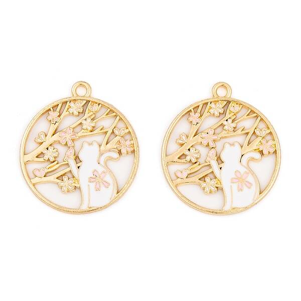 Rack Plating Alloy Enamel Pendants