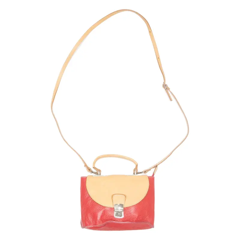 Womens Crossbody Bag Red Leather