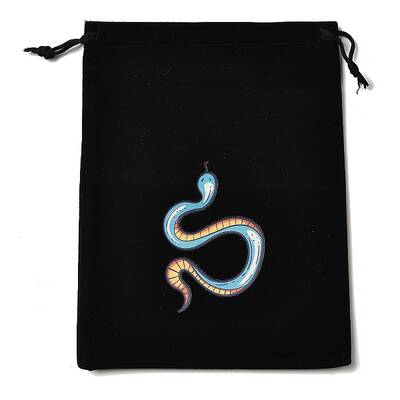 Rectangle Printed Velvet Cloth Packing Pouches
