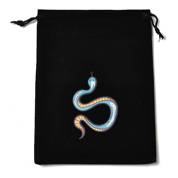 Rectangle Printed Velvet Cloth Packing Pouches