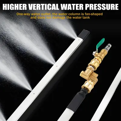 24'' Portable Radiator Cleaning Wand, 4500 PSI Radiator Flush and Cleaner Tool, Quick Cleaning, Two 1/4'' Quick Coupler, Radi...