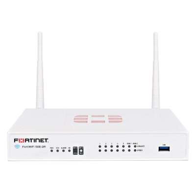 Fortinet FWF-50E-2R-BDL-988-60 | FortiWiFi 50E-2R 7 x Ports GE RJ-45 + 2 x Ports WAN + 5 x Ports GE RJ-45 Switch Wireless 802...