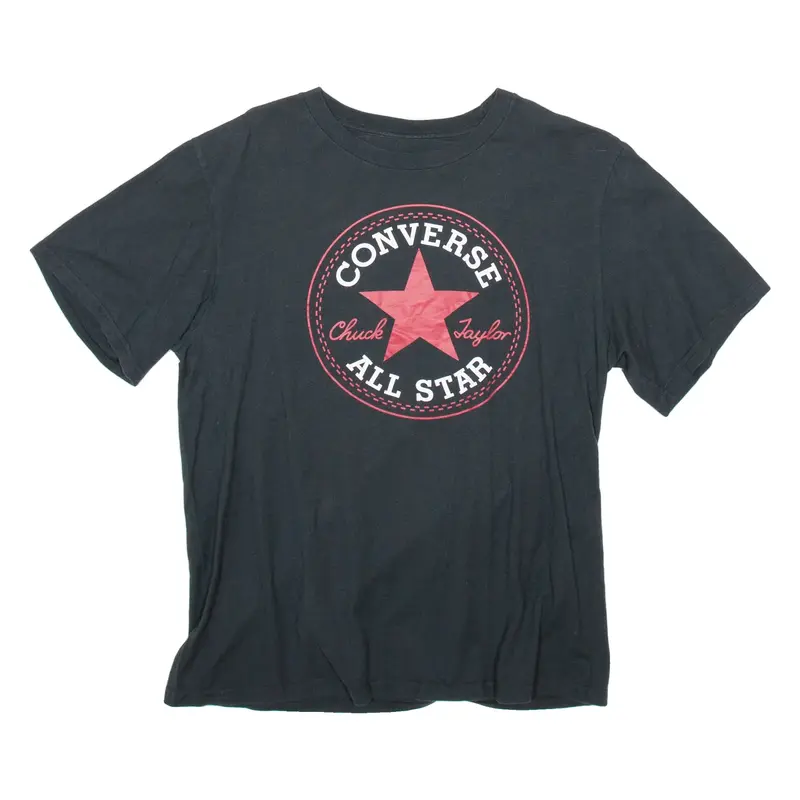 CONVERSE Mens T-Shirt Black S