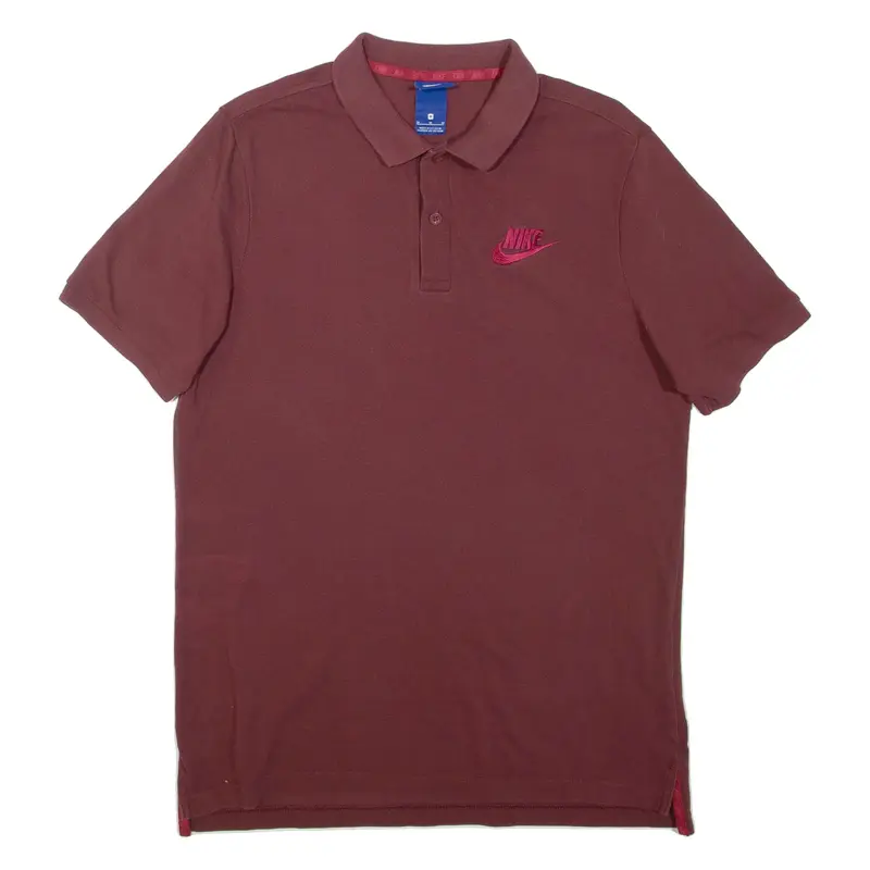 NIKE Mens Polo Shirt Maroon M