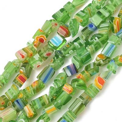 Handmade Millefiori Lampwork Beads Strands