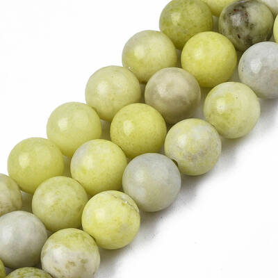 Natural Yellow Mustard Jasper Beads Strands