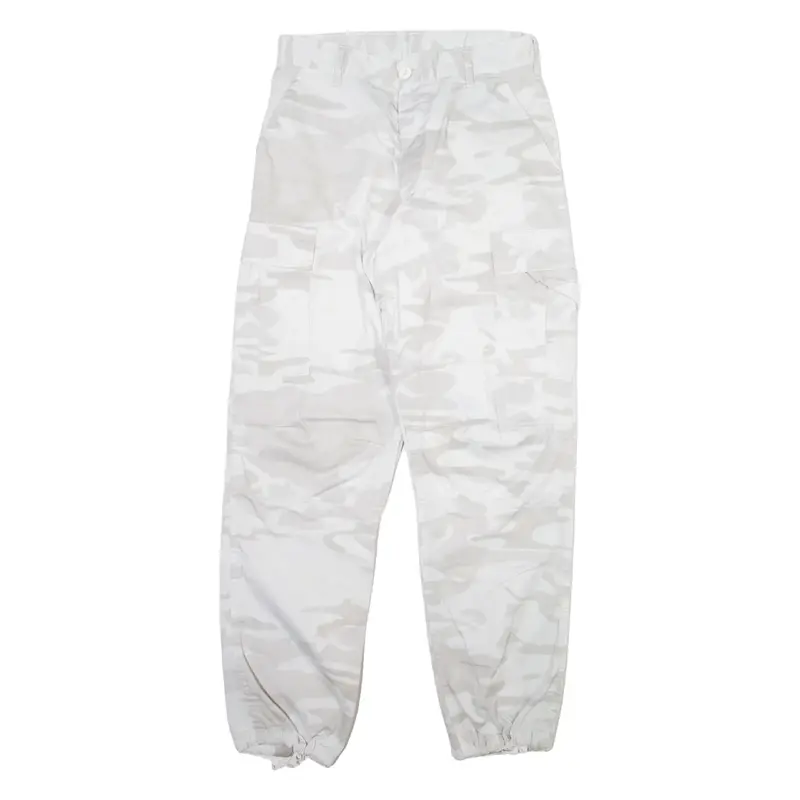 ROTHCO BDU Camo Cargo Mens Trousers White Relaxed Tapered W29 L31