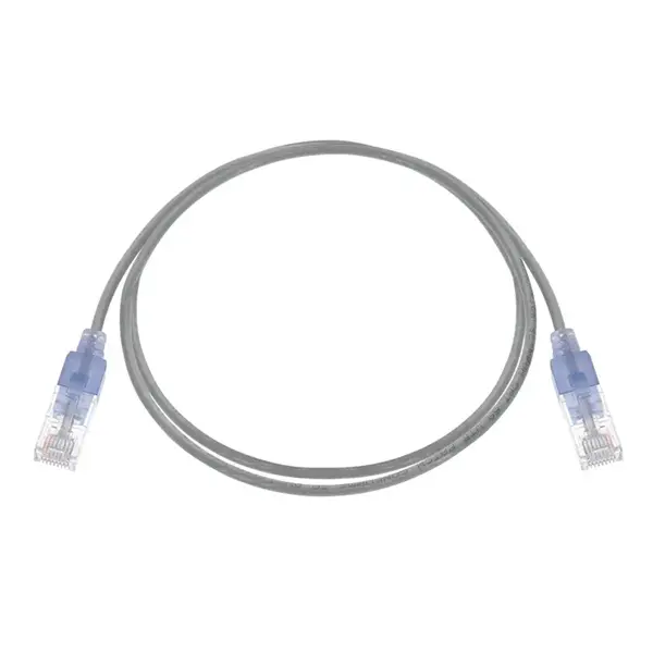 15155 Monoprice Cat6A Ethernet Patch Cable SlimRun Snagless RJ45 550MHz UTP Pure Bare Copper 10G 30AWG 10-Pack 3ft Gray