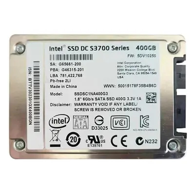 Intel SSDSC1NA400G3 | DC S3700 400GB Multi-Level Cell SATA 6Gb/s 1.8-Inch Solid State Drive
