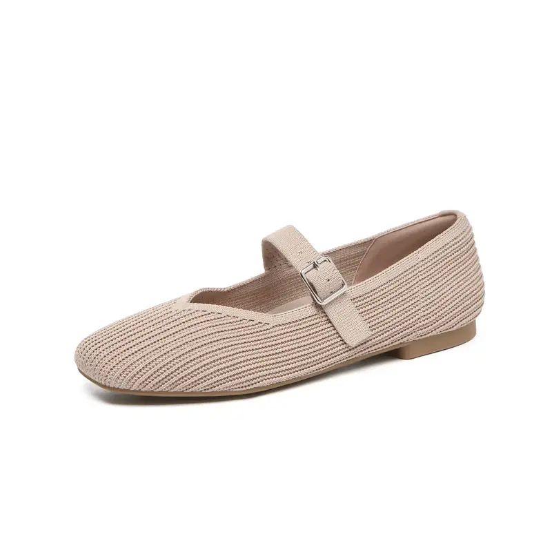 Athlefit Women’s Round Toe Ballet Flat Elastic Strap Comfortable Flats Shoes Slip On Casual Dress Shoes Girl Footwear