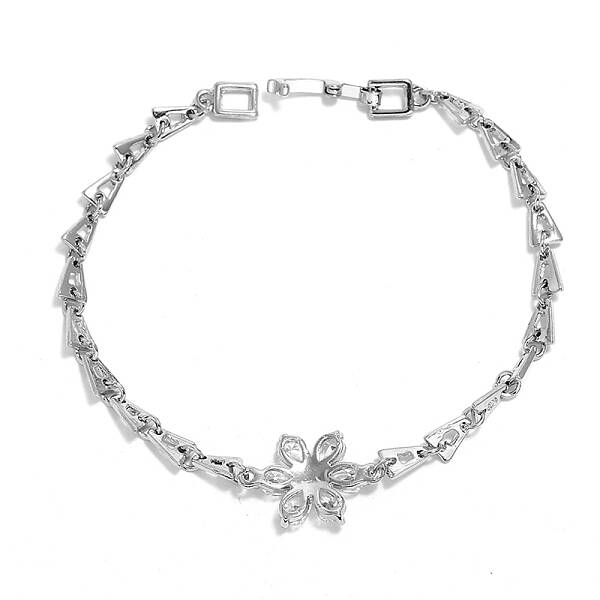 Ocean Theme Alloy & Plastic Flower Link Bracelets