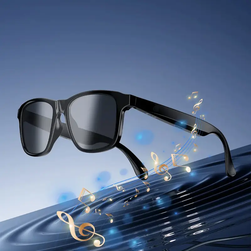 Smart Glasses, Bluetooth Sunglasses Audio Eyewear, Built-in Mic & Speakers, Athletic/Outdoor UV Protection Unisex, Summer,Wat...