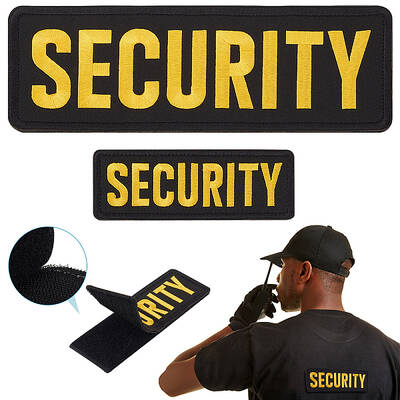 Security Personnel Polyester Embroidered Appliques