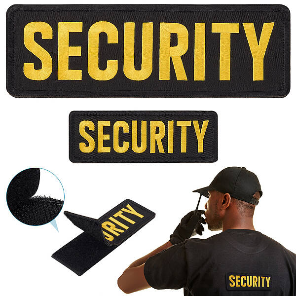 Security Personnel Polyester Embroidered Appliques