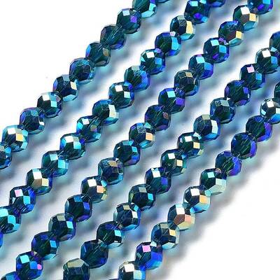 Electroplate Glass Beads Strands