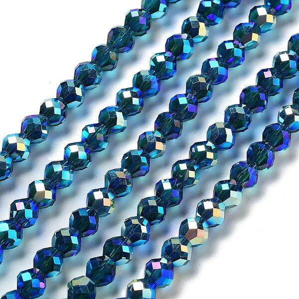Electroplate Glass Beads Strands