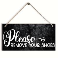 Wooden Hanging Sign, Letter & Boots Pattern Wall Hanging Decor, Decorative Sign for Home Entryway Porch, Home Decor