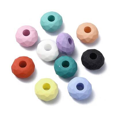 Opaque Acrylic European Beads
