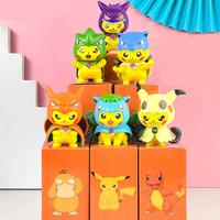 Pokemon Pikachu Cosplay Figures 3.5 Inch Vinyl Desk Decoration Holiday Décor and Gifts With Box