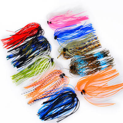 Silicone Jig Skirts Random Color Skirt