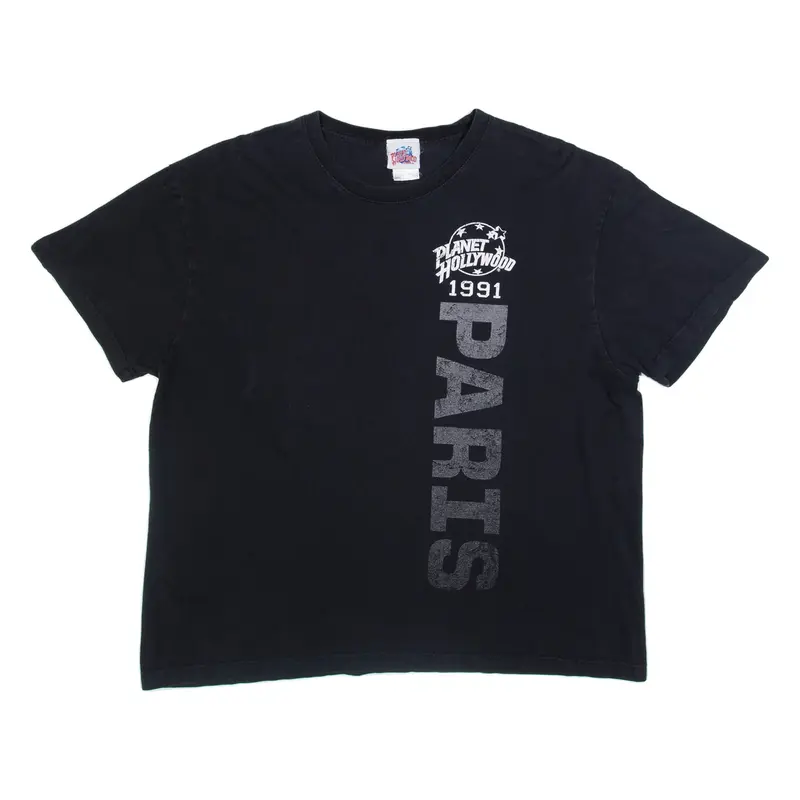 PLANET HOLLYWOOD Paris Mens T-Shirt Black 2XL